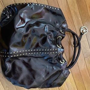 Michael Kors Bag patent leather dark burgundy